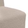 Light gray sofa armchair, 55 cm, curly wool imitation fabric. by , Sofas - Ref: Foro24-4108503, Price: 126,84 €, Discount: %
