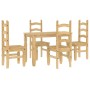 Juego de comedor Panama 5 pzas madera maciza de pino de , muebles para cocinas y comedores - Ref: Foro24-3345197, Precio: 405...