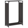 Schwarzer Holzträger 60x28x90 cm Kaltgewalzter Stahl von , Brennholztaschen und -halter - Ref: Foro24-864211, Preis: 60,49 €,...