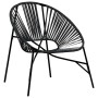 Garden chair in the shape of a black synthetic rattan egg by , Garden chairs - Ref: Foro24-4009287, Price: 83,24 €, Discount: %