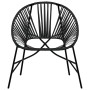 Garden chair in the shape of a black synthetic rattan egg by , Garden chairs - Ref: Foro24-4009287, Price: 83,24 €, Discount: %