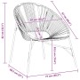 Garden chair in the shape of a black synthetic rattan egg by , Garden chairs - Ref: Foro24-4009287, Price: 83,24 €, Discount: %