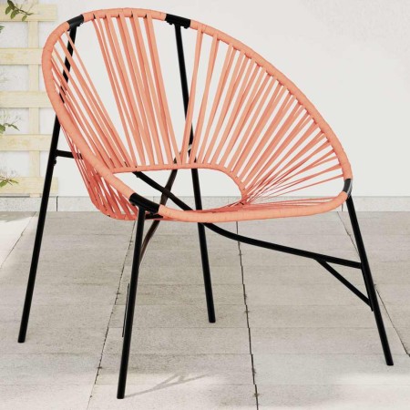 Silla de jardín con forma huevo ratán sintético naranja y negro de , Sillas de jardín - Ref: Foro24-4009291, Precio: 89,78 €