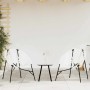 Gartensessel-Set, 3-teilig, aus weißem und schwarzem Kunststoff-Rattan von , Gartenstühle - Ref: Foro24-4009293, Preis: 169,9...