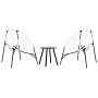 Gartensessel-Set, 3-teilig, aus weißem und schwarzem Kunststoff-Rattan von , Gartenstühle - Ref: Foro24-4009293, Preis: 169,9...