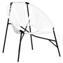 Garden chair set 3 pcs synthetic rattan white and black by , Garden chairs - Ref: Foro24-4009293, Price: 169,92 €, Discount: %