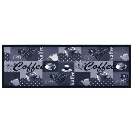 Kaffeeblauer waschbarer Küchenteppich 45x150 cm von vidaXL, Fußmatten - Ref: Foro24-315967, Preis: 27,78 €, Rabatt: %