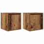 Wand-Nachttische 2 Stück altes Holz 38x34x40 cm von , Nachttische - Ref: Foro24-861244, Preis: 61,21 €, Rabatt: %