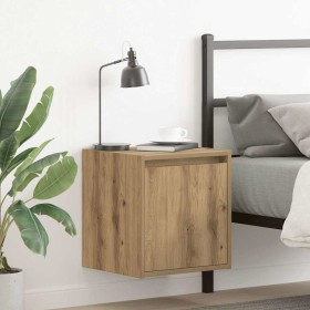 Wall-mounted bedside tables 2 units oak artisan 38x34x40 cm by , Nightstands - Ref: Foro24-861246, Price: 67,00 €, Discount: %
