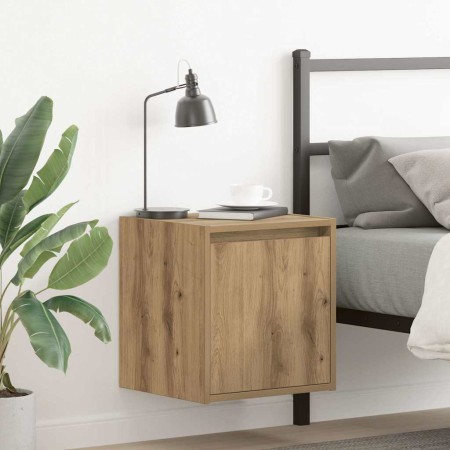 Wall-mounted bedside tables 2 units oak artisan 38x34x40 cm by , Nightstands - Ref: Foro24-861246, Price: 67,00 €, Discount: %