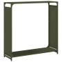 Olivengrüner Holzstapel 90x28x90 cm Kaltgewalzter Stahl von , Brennholztaschen und -halter - Ref: Foro24-864218, Preis: 65,30...