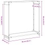 Olivengrüner Holzstapel 90x28x90 cm Kaltgewalzter Stahl von , Brennholztaschen und -halter - Ref: Foro24-864218, Preis: 65,30...