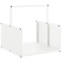 Weißer Holzstapel 40x40x40 cm Kaltgewalzter Stahl von , Brennholztaschen und -halter - Ref: Foro24-864272, Preis: 41,19 €, Ra...