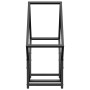 Leñero negro 60x25x60 cm Acero laminado en frío de , Bolsas y soportes de leña - Ref: Foro24-864279, Precio: 29,48 €