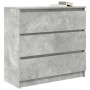 Aparador de madera de ingeniería gris hormigón 80x35x76 cm by , Sideboards - Ref: Foro24-861736, Price: 96,40 €, Discount: %