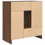 Aparador con cajones y puertas roble marrón 70,5x34x74,5 cm by , Sideboards - Ref: Foro24-861847, Price: 103,85 €, Discount: %