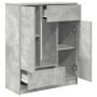 Aparador con cajones y puertas gris hormigón 73x31x90 cm by , Sideboards - Ref: Foro24-861853, Price: 93,69 €, Discount: %