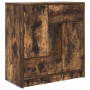 Aparador con cajones y puertas roble ahumado 70,5x34x74,5 cm de , Aparadores - Ref: Foro24-861845, Precio: 96,62 €, Descuento: %