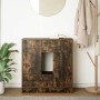 Aparador con cajones y puertas roble ahumado 70,5x34x74,5 cm de , Aparadores - Ref: Foro24-861845, Precio: 96,62 €, Descuento: %
