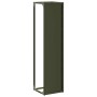 Olivengrüner Holzstapel 25x25x100 cm Kaltgewalzter Stahl von , Brennholztaschen und -halter - Ref: Foro24-864270, Preis: 52,3...