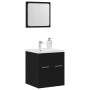Juego de muebles de baño 2 pzas roble negro Madera ingeniería de , Muebles de baño - Ref: Foro24-862038, Precio: 62,01 €