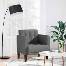 Sillón con reposabrazos de tela gris oscuro 53 cm de , Sillones - Ref: Foro24-4100544, Precio: 107,79 €, Descuento: %