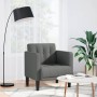Sessel mit dunkelgrauem Stoffbezug und Armlehnen, 53 cm. von , Sessel - Ref: Foro24-4100544, Preis: 107,79 €, Rabatt: %