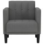 Sessel mit dunkelgrauem Stoffbezug und Armlehnen, 53 cm. von , Sessel - Ref: Foro24-4100544, Preis: 107,79 €, Rabatt: %