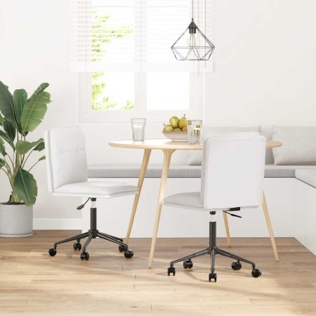 Sillas de comedor 2 unidades cuero sintético blanco by , dining chairs - Ref: Foro24-3315425, Price: 120,02 €, Discount: %