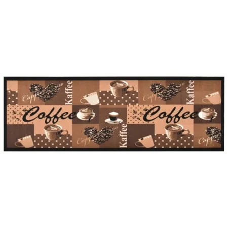Alfombra de cocina lavable Coffee marrón 60x300 cm de vidaXL, Felpudos - Ref: Foro24-315972, Precio: 60,27 €, Descuento: %
