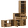 Muebles de TV 4 uds. con almacenaje "ODDA" madera maciza pino von , TV-Möbel - Ref: Foro24-3365380, Preis: 223,64 €, Rabatt: %