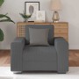 Dunkelgrauer Samtstoff-Sessel, 60 cm. von , Sofas - Ref: Foro24-4105187, Preis: 177,01 €, Rabatt: %