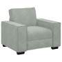 Hellgraues Samtsofa, 60 cm breit. von , Sofas - Ref: Foro24-4105000, Preis: 161,79 €, Rabatt: %