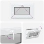 Basement window "RISOR" 60x40 cm tilt and turn with 3 glass panes by , Windows - Ref: Foro24-4108377, Price: 108,44 €, Discou...