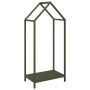 Leñero verde oliva 40x25x90 cm Acero laminado en frío de , Bolsas y soportes de leña - Ref: Foro24-864298, Precio: 41,85 €, D...