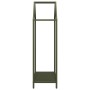 Leñero verde oliva 40x25x90 cm Acero laminado en frío de , Bolsas y soportes de leña - Ref: Foro24-864298, Precio: 41,85 €, D...