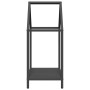 Black firewood rack 40x25x60 cm Cold rolled steel by , Firewood bags and holders - Ref: Foro24-864291, Price: 32,69 €, Discou...
