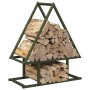 Olivengrüner Holzstapel 50x25x60 cm Kaltgewalzter Stahl von , Brennholztaschen und -halter - Ref: Foro24-864314, Preis: 30,49...