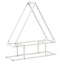 Leñero blanco 80x25x90 cm Acero laminado en frío de , Bolsas y soportes de leña - Ref: Foro24-864316, Precio: 40,69 €