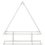Weißer Holzstapel 80x25x90 cm Kaltgewalzter Stahl von , Brennholztaschen und -halter - Ref: Foro24-864316, Preis: 39,22 €, Ra...