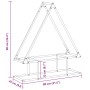 Leñero blanco 80x25x90 cm Acero laminado en frío de , Bolsas y soportes de leña - Ref: Foro24-864316, Precio: 40,69 €