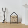 Leñero antracita 40x25x60 cm Acero laminado en frío by , Firewood bags and holders - Ref: Foro24-864293, Price: 33,15 €, Disc...