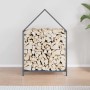 Leñero antracita 60x25x90 cm Acero laminado en frío by , Firewood bags and holders - Ref: Foro24-864309, Price: 40,29 €, Disc...