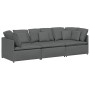 Sofá modular con cojines de tela gris oscuro by , Sofas - Ref: Foro24-3321268, Price: 533,11 €, Discount: %