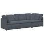 Sofá modular con cojines terciopelo gris oscuro by , Sofas - Ref: Foro24-3321280, Price: 553,31 €, Discount: %
