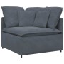 Sofá modular con cojines terciopelo gris oscuro by , Sofas - Ref: Foro24-3321280, Price: 553,31 €, Discount: %