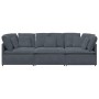 Sofá modular con cojines terciopelo gris oscuro by , Sofas - Ref: Foro24-3321280, Price: 553,31 €, Discount: %