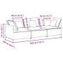 Sofá modular con cojines terciopelo gris oscuro by , Sofas - Ref: Foro24-3321280, Price: 553,31 €, Discount: %