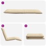 Tumbona plegable beige 175x54x8,5 cm Tejido Oxford de , Tumbonas - Ref: Foro24-4019749, Precio: 109,69 €, Descuento: %