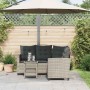 Sofá jardín forma de L con mesa y cojines ratán PE gris claro von , Outdoor-Sofas - Ref: Foro24-4103877, Preis: 310,76 €, Rab...